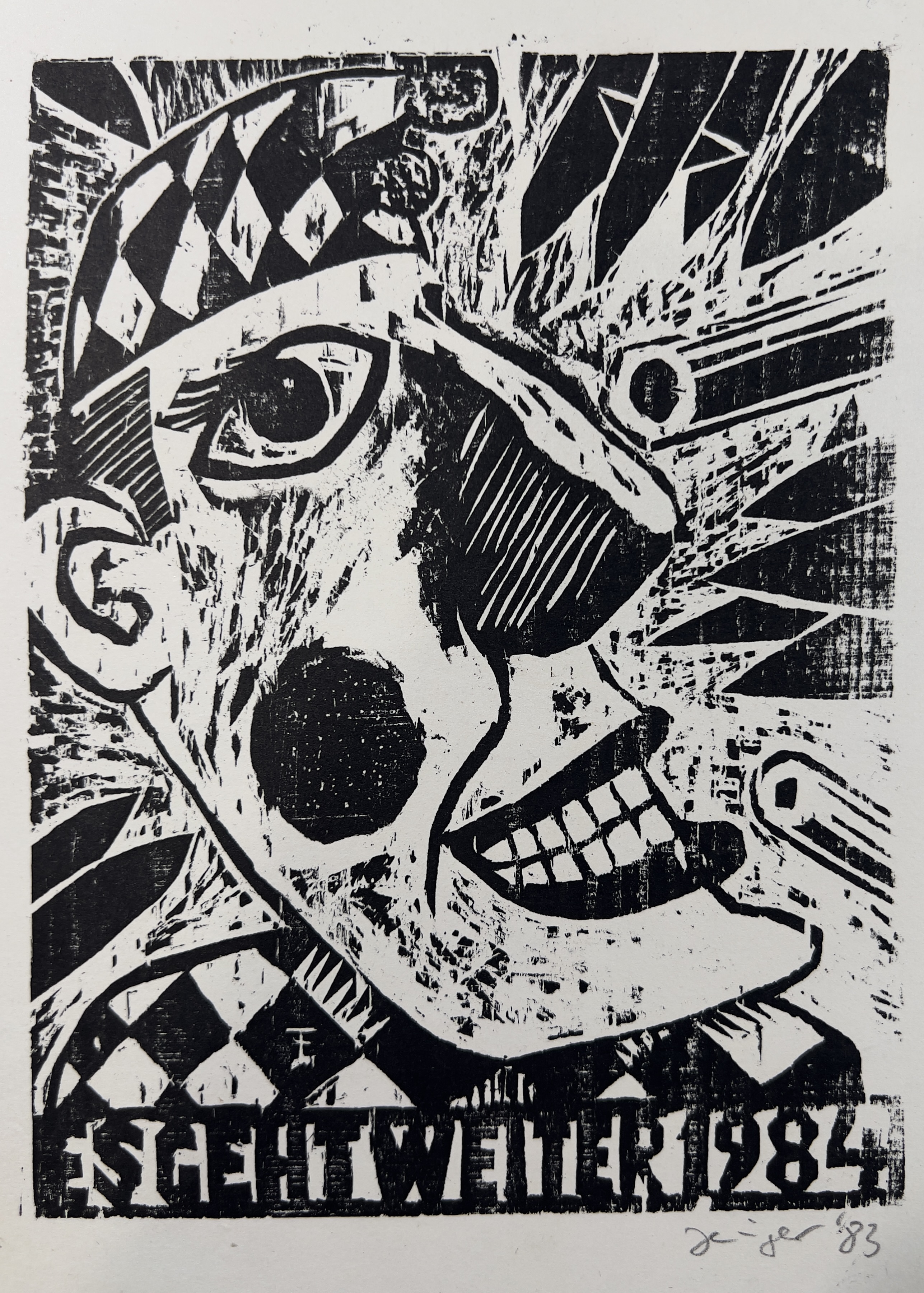Neujahrskarte 1984