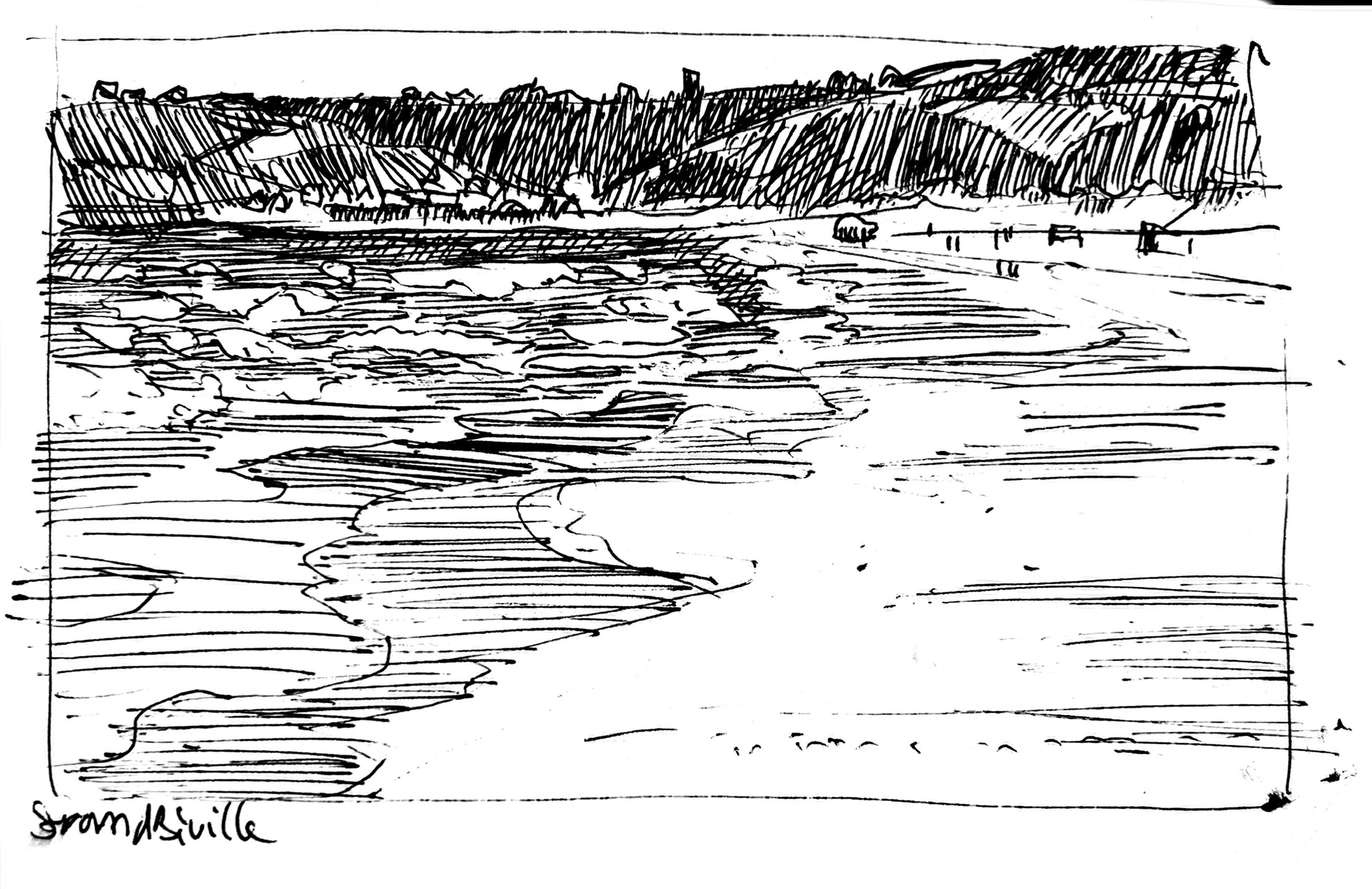 Normandie - Strand bei Biville