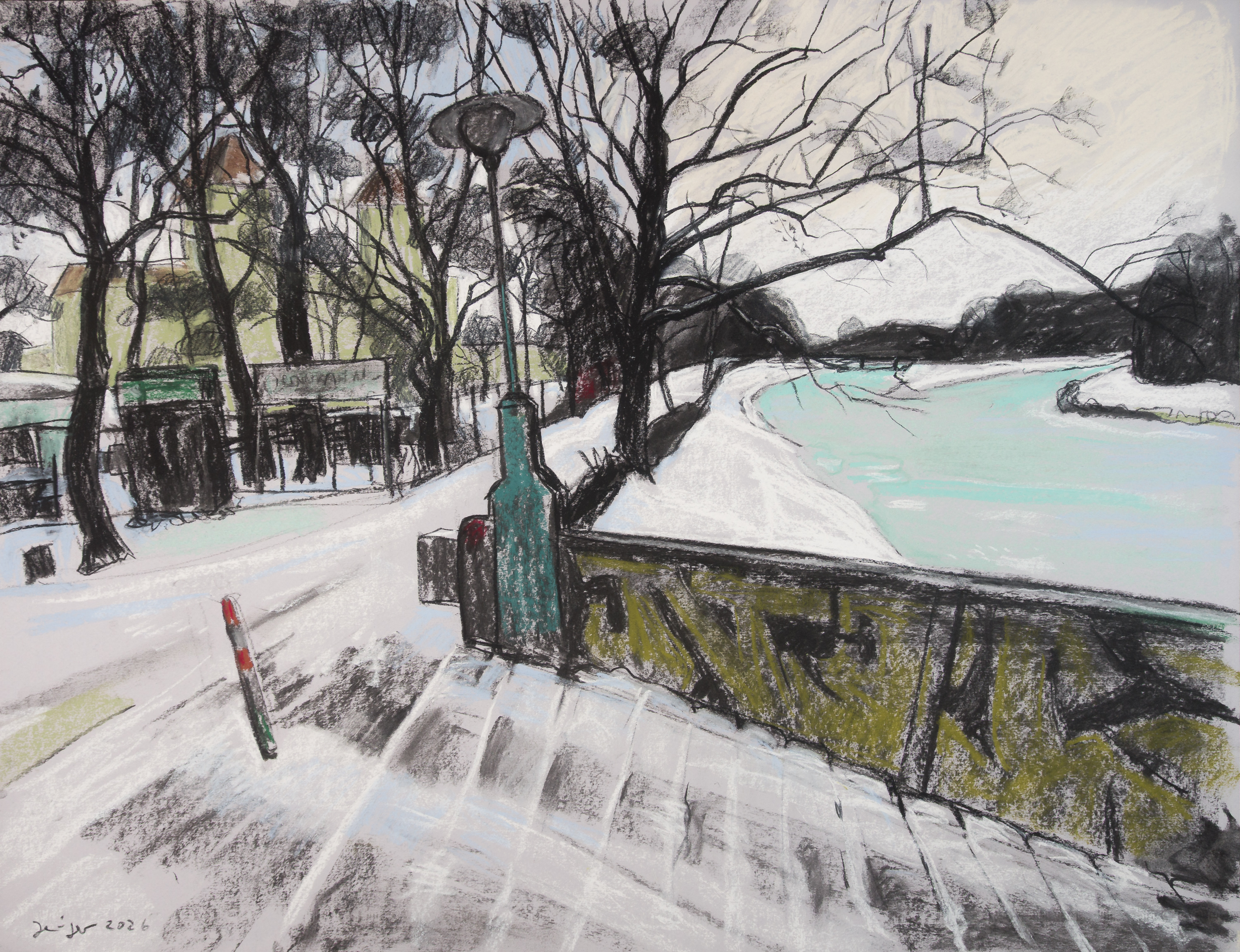 Winter an der Rennbahn 