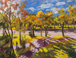 Herbstlicher Park in Bratislava