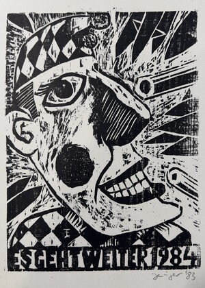 Neujahrskarte 1984